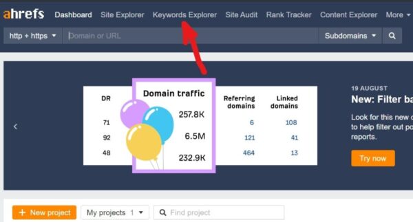 ahrefs to find high cpc keywords