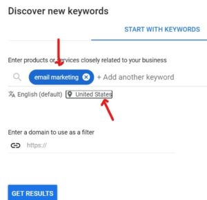 enter keywords and demographic to get high cpc keywords-